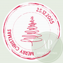 Round Christmas Sticker Bundle