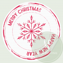 Round Christmas Sticker Bundle