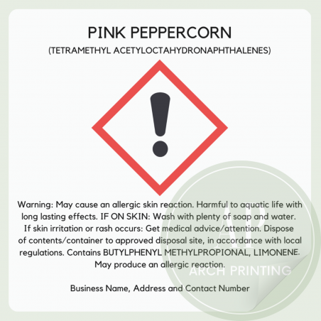 Wax Melt CLP Sticker Sheet @ 10 Percent