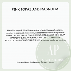 Wax Melt CLP Sticker Sheet @ 10 Percent